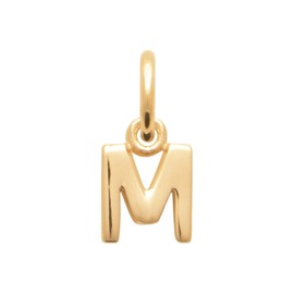 Mystigold 18K Yellow Gold Plated A-Z Initial Letter Pendant for Necklace or Bracelet for Women - Capital Letter Jewelry, E, 18K Gold Plated, No Gemstone