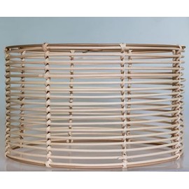 Drum Lamp Shades,unique hand-woven rattan lampshade For Table/Floor Lamps,boho wicker round Lamp shade 11.02" Top x 11.02" Bottom x 6.5" High(Spider Fitter),