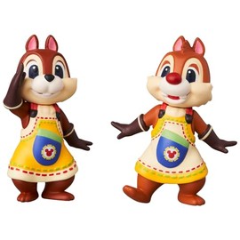 MEDICOM TOY UDF Ultra Detail Figure No.787 Kingdom Hearts II CHIP 'N Dale 2 PCS, Total Height: Approx. 1.7 inches (43 mm), Non-Scale, Painted Finished Figure