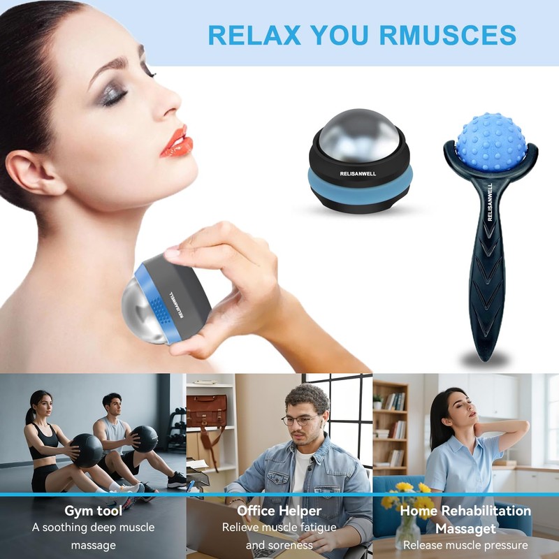 Fitness Cryosphere Cold Massage Roller - Myofascial Muscles Release -