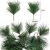 alfyng 60 Packs Artificial Green Pine Needles Branches, Fake Small