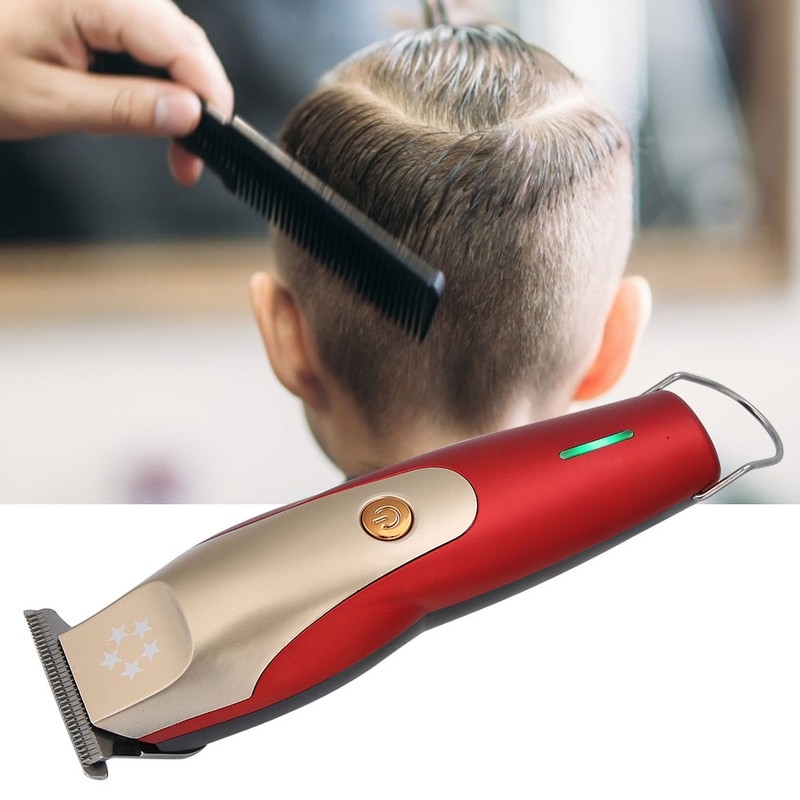 Rechargeable Hair Clipper Hair Lettering Trimmer Cutting Machine Hairdressing Tool