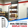 5 Tier Retail Candy Display Rack Metal Storage Shelf with