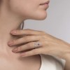 Birthstone Wing Rings Sterling Silver Adjustable Feather Heart Month Stone
