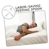 TOVINANNA 4 Sets Angled Fork Spoon Set Lightweight Ergonomic Eating