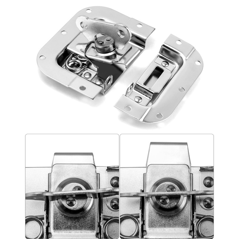 QWORK Road Case with Recessed Latch, Heavy Duty Recessed Butterfly