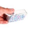 6 Pieces Mini Plastic Clear Beads Storage Containers Box for