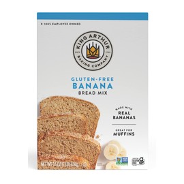 King Arthur, Gluten Free Banana Bread + Muffin Mix, Gluten-Free, Non-GMO Project Verified, Certified Kosher, 16 Ounces