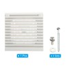 PATIKIL 116 mm Computer Fan Filter Grille with Screws, 1