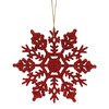Christmas Concepts® Pack of 12 - 10cm Glitter Snowflake Hanging