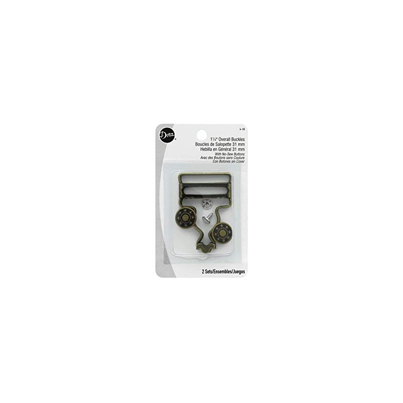 Dritz Buckles (R) Overall Buckle for 1-1/4 Inch Straps-Brass