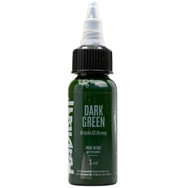 Radiant Colors - Tattoo Ink Deep Green Color Tattooing and Shading Real Human Skin 1oz Bottle