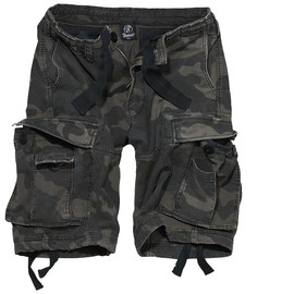 Brandit - Basic Vintage Men's Cargo Shorts (Brandit Vintage Shorts Basic) - Dark camo Plain, size: xxl