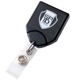 Heavy Duty Retractable Badge Reel - No Twist B-Reel I'd Card Holder w/Strong Pull Cord and Swivel Alligator Clip with Teeth - Slot Hole Snap Strap for Nurse Badges, Office Keys by Specialist ID