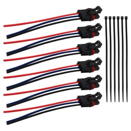 INGQI 6Pcs 12Awg Pulse Power Plug Pigtail Connector Bus Bar Harness Pigtail Connectors Fits for Polaris Ranger XP 1000 /RZR RS1 Pro General 2018-2021