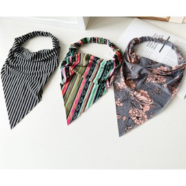 Elastic Hair Scarf Headbands Hair Bandanas Scarf Wave Floral Head Headbands for Women Girls (4Pcs) (Style 1, One size)