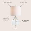 JONATHAN Y JYL1027A 19" Moroccan Blue Glass Table Lamp, Coastal