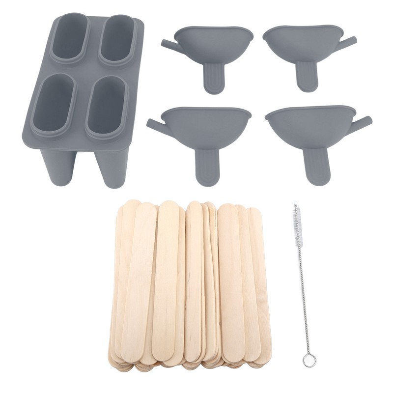 Ice Cream Mold Silicone Practical Portable DIY Ice Pop Maker