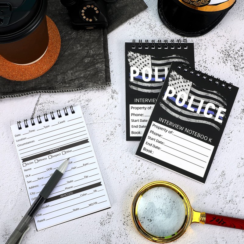 Sinmoe 8 Pcs Public Safety Police Field Interview book Top