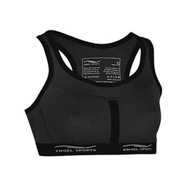 Engel Sports Ladies Organic Virgin Wool/Silk Bustier Black Large, black