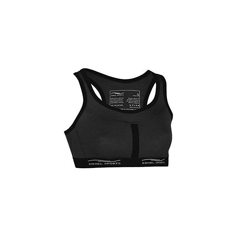 Engel Sports Ladies Organic Virgin Wool/Silk Bustier Black Large, black
