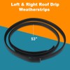 JDMON Roof Drip Molding Weatherstrip Compatible with Toyota Tundra Double