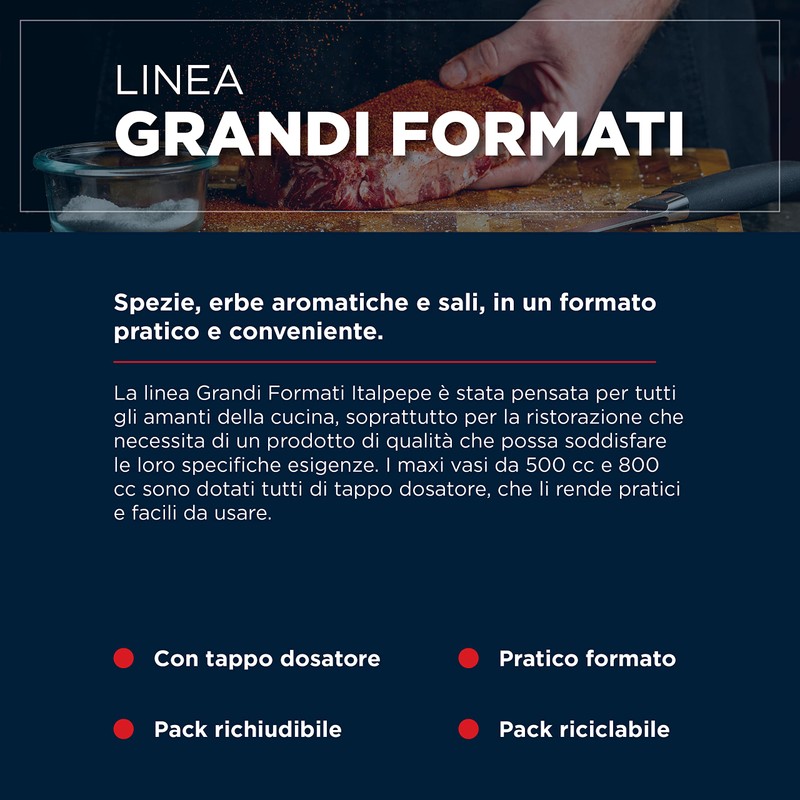 Italpepe, Aglio Granulare, Ideale per Sughi, Zuppe, Pesti e Salse
