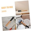 CHILDWEET Ergonomic Grip Wooden Hammer Handle Replacement Part for Camping