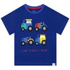 Harry Bear Boys' Tractor Pyjamas Short, blue