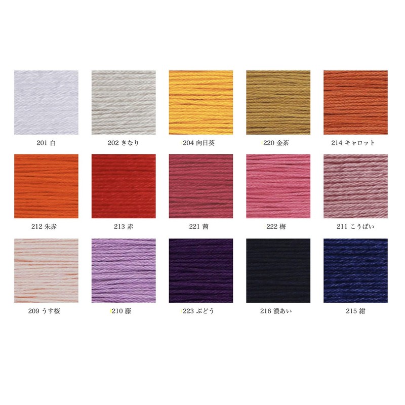 Dharma 01-2410 Sashiko Yarn, Card-wound COL.216 Thick Approx 98.8 ft