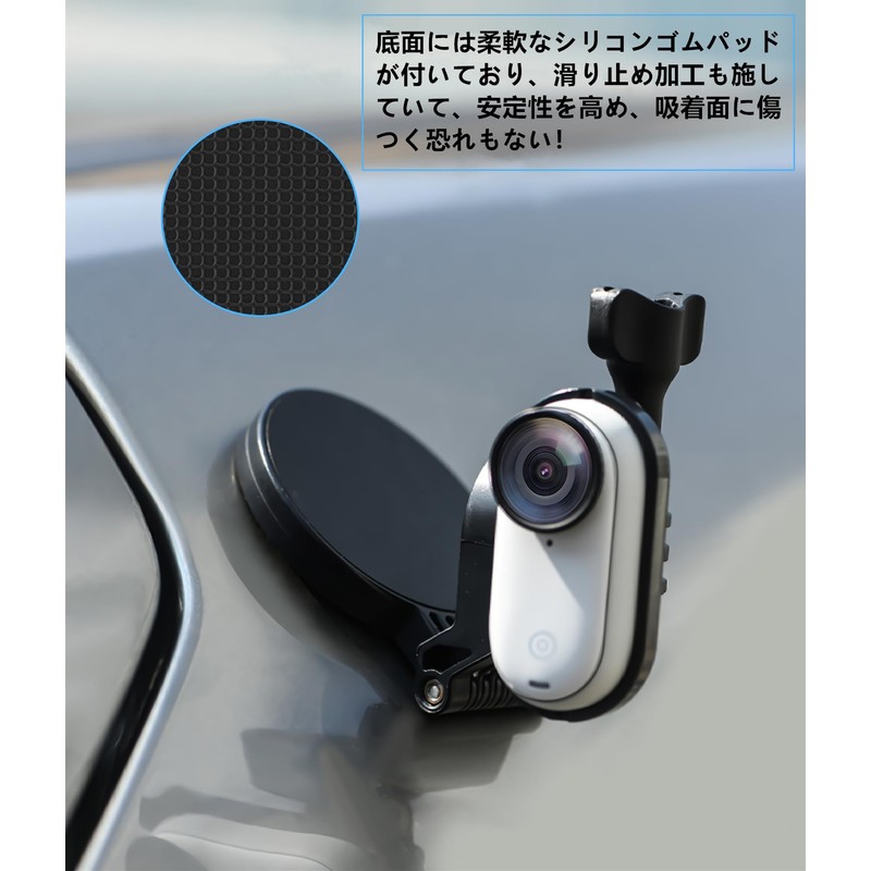 SHEAWA for Insta360 GO 3S/GO3 Magnetic Mount, Mount Adapter, Built-in