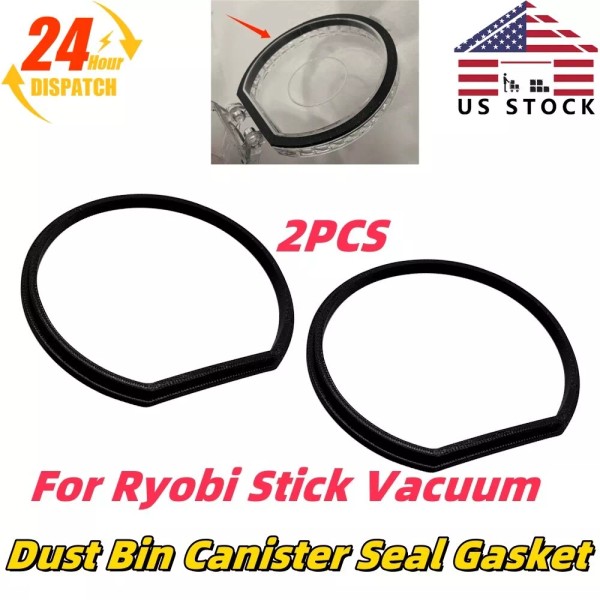 Unbranded 2PCS For Ryobi Dust Bin Canister Seal Gasket PBLSV717