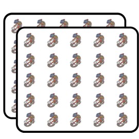 Chameleon Animal Doodle Waves Pattern Art Decor Sticker for Scrapbooking, Calendars, Arts, Kids DIY Crafts, Album, Bullet Journals 50 Pack