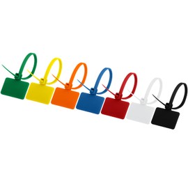 Wire Label Ties Tag for Packing & Cable Labels – 140 Pack Heavy Duty Zip Ties for Cord Management, Packages, Gardening, Home & Office Organization & DIY Projects (Assorted)