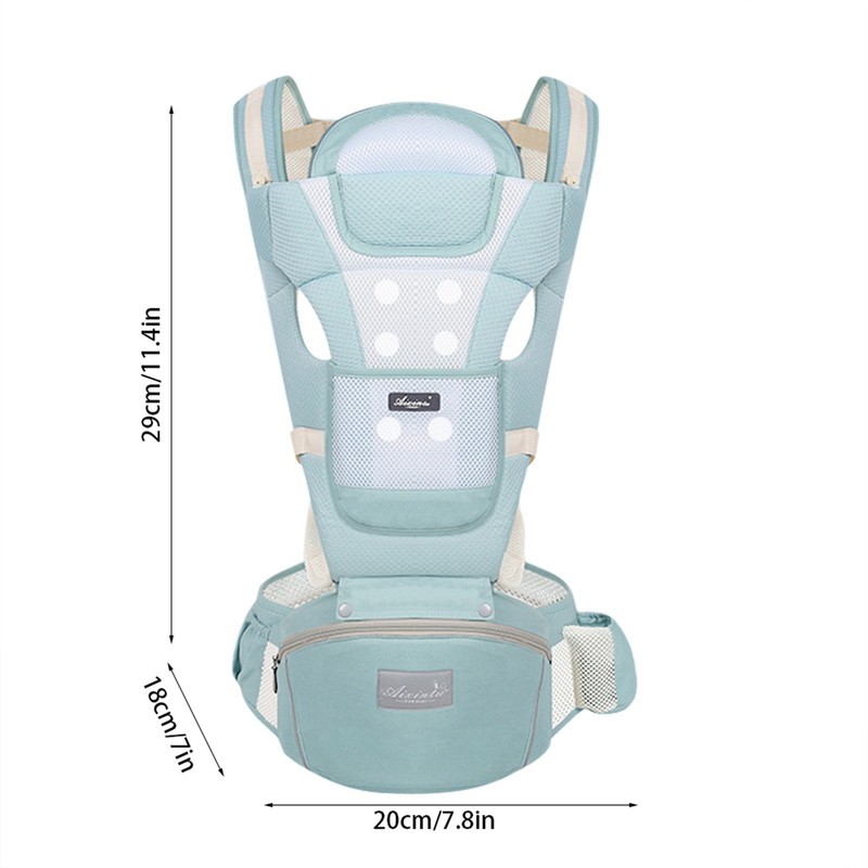 Multifunctional Breathable Baby Carrier with Hip Seat Lumbar Support Waist