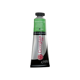 Daler-Rowney Georgian Oil Paint, Aluminium Tube, 1.28oz - 38 ml, Permanent Green Light