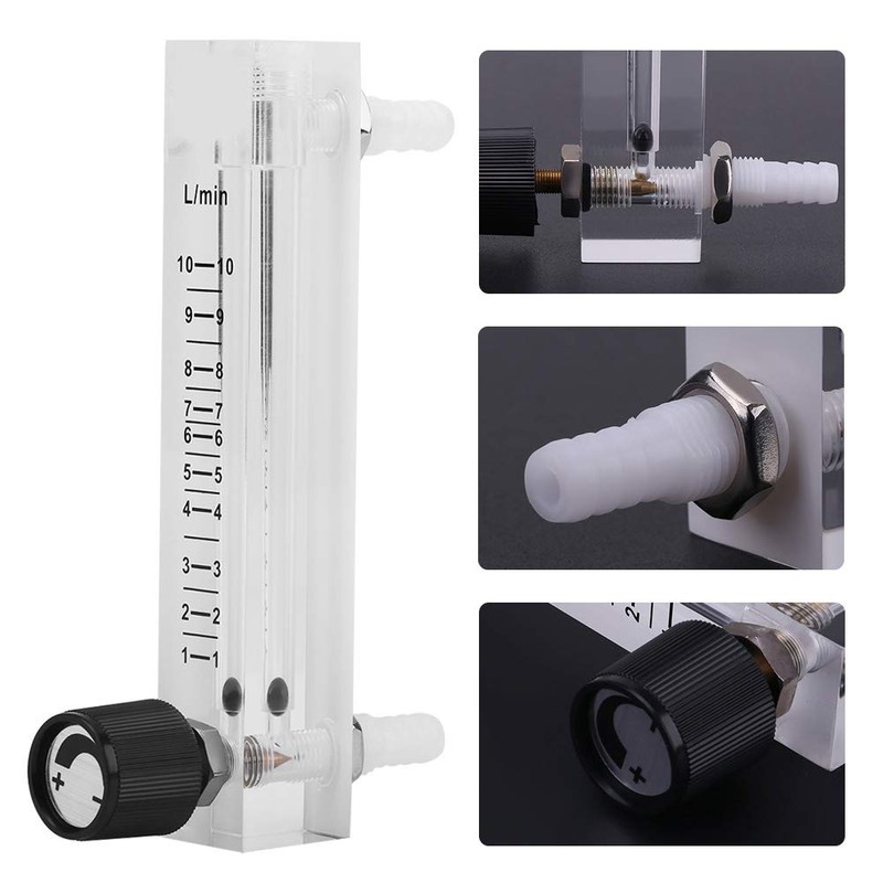 Oxygen Air Flow Meter, LZQ-7 Gas Flow Meter 1-10LPM Flow