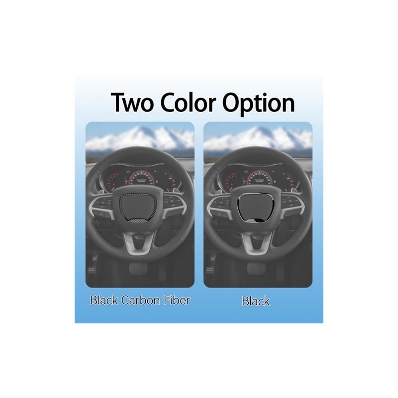 VANEST Central Control Steering Button Frame Trim Compatible with Dodge