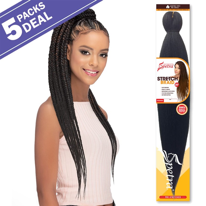 Amore Mio Synthetic Hair Braids Pre-Stretched EZ Ready Braid 25"