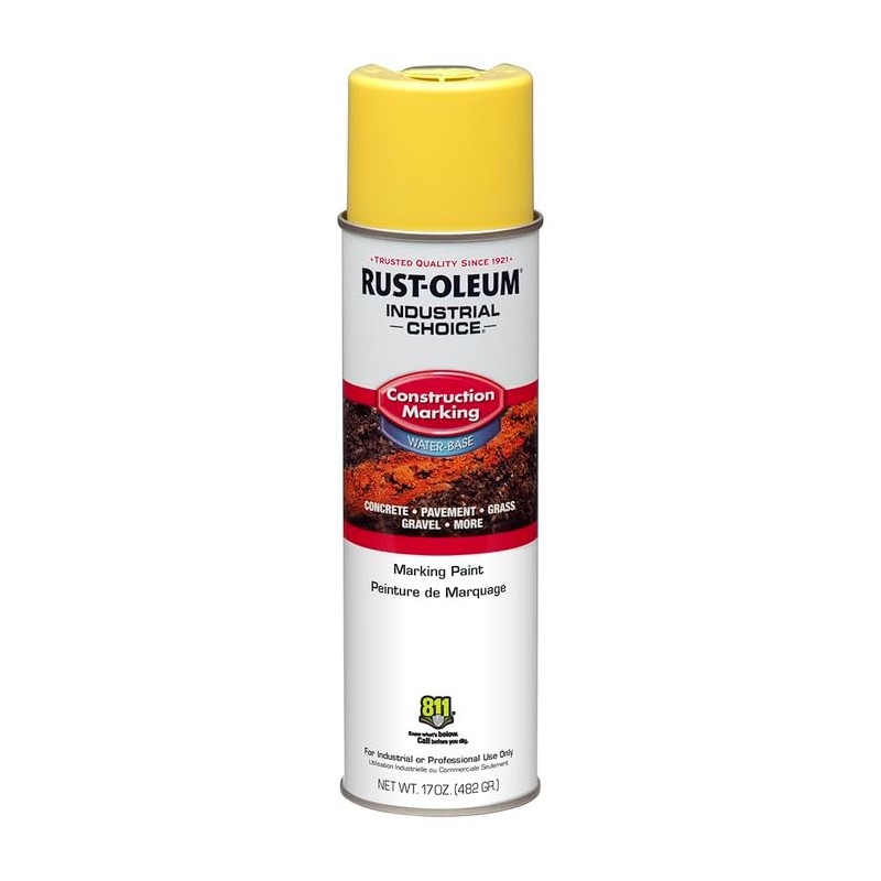 Rust-Oleum 264695-12PK Industrial Choice M1400 System Water-Based Construction Marking Paint,
