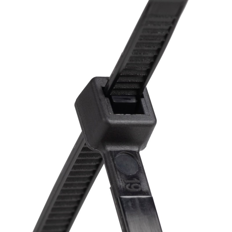 Konya Shoji 01281310 Cable Ties for Outdoor Use, Black, 11.8