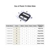 Baikeen Tri glide Slider 50mm Strong Plastic Tri Glide Slides