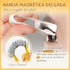 Pestañas magnéticas reutilizables QUEWEL, 2 pares, con aplicador, sin pegamento,