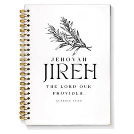 ETVISO Christian Notebook, Genesis 22:14 Bible Notebooks for Note Taking, Scripture Journal, Religious Journals for Writing, Church Notes Journal, Christian Gifts for Women Men, 5.5x8.3 Inch