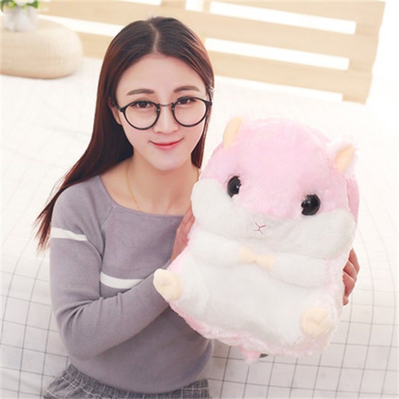 YunNasi Cuddly Plush Stuffed Hamster Pillow with Comfortable Blanket of