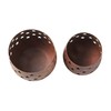 Votive Candle Holder Stars Rust Set of 2