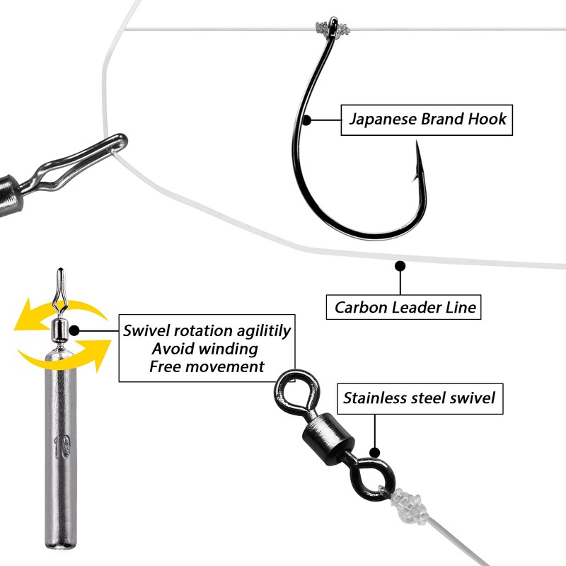 Fishing Rigs Rig Leader Rigging Leader Line Fishing Hooks Premade