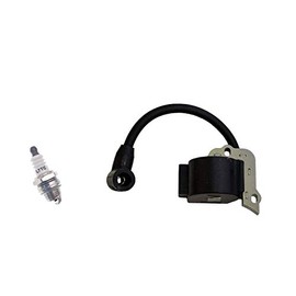 PARTSRUN COIL Ignition Module + Spark Plug for MTD Troy Bilt Craftsman 753-04324 TRIMMER BLOWER,ZF289-XHHS