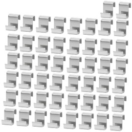Greenhouse Clips, 50pcs Stainless Steel Z Glazing Clips Window Panel Fixings Hanging Clips Replacement Greenhouse Glass Hooks Accessories