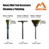 Merryland Wire Brush Mini Brass Brush for Dremel 72 Pack,